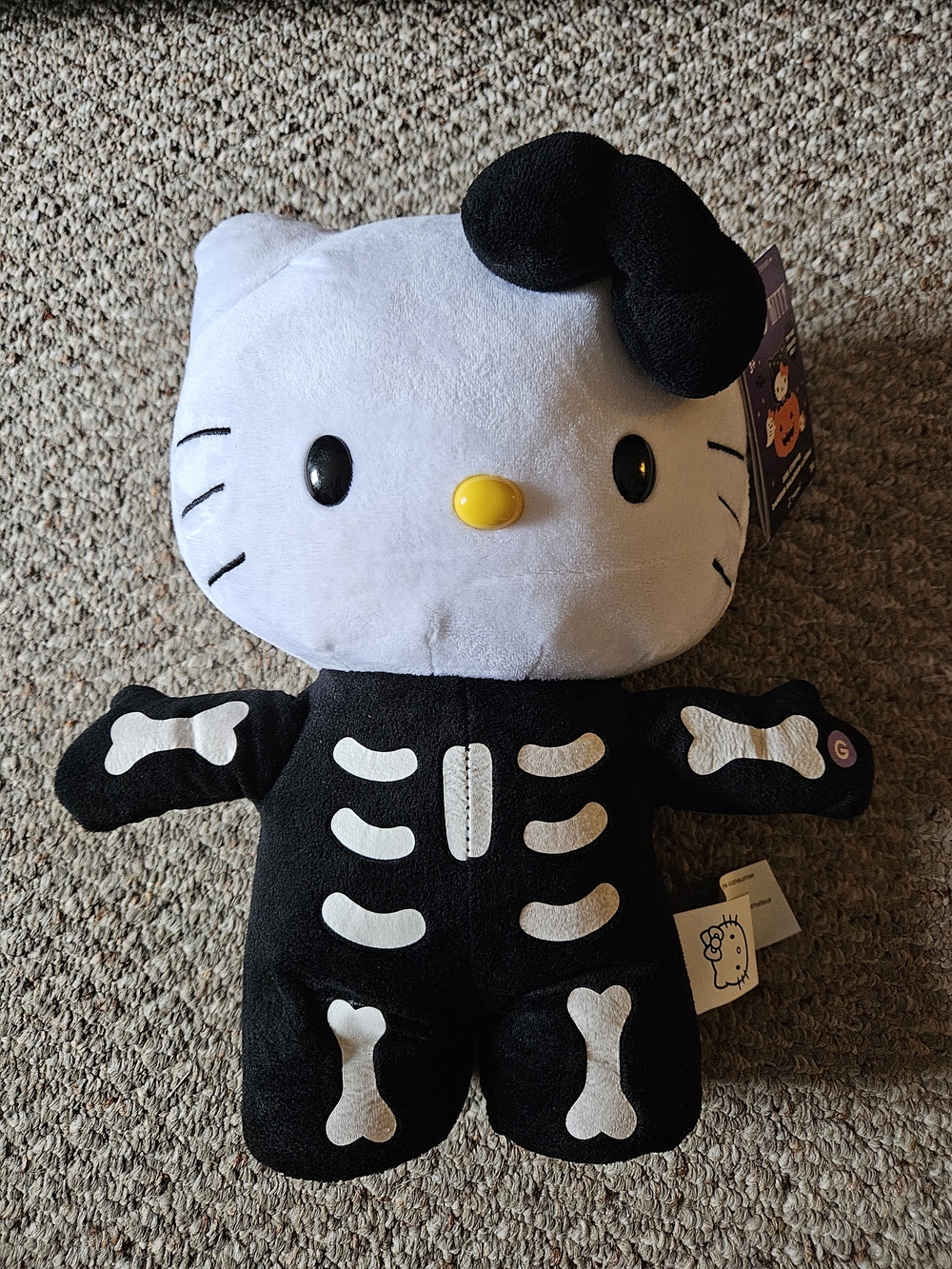 Sanrio Hello Kitty Halloween Skeleton Side Stepper Plush